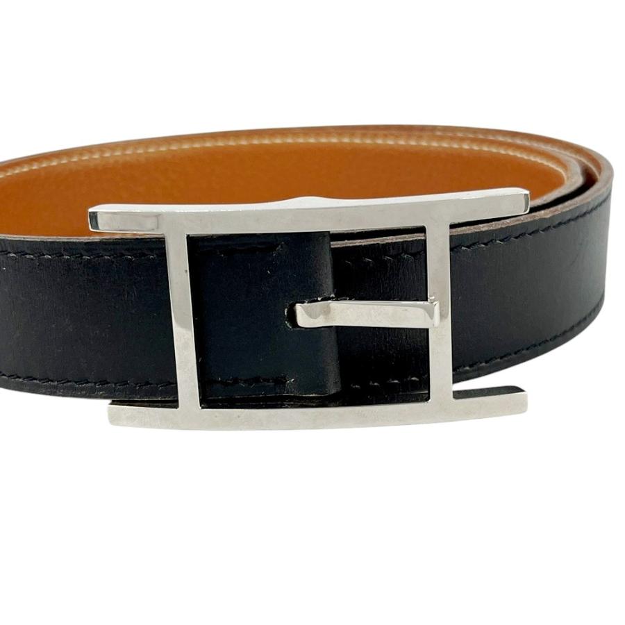 ■美品■　エルメス カンタン ベルト レザー SS ブラック ブラウン □Ｆ刻 #80 【428517】5 |  | 04