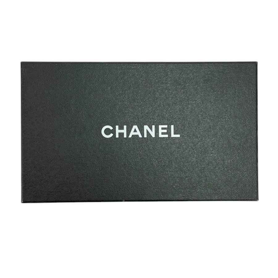 □中古□ シャネル がま口 長財布 二つ折り ウォレット キャビアスキン  