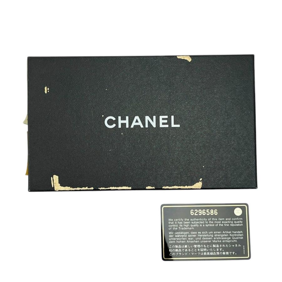 □美品□ シャネル がま口 長財布 二つ折り ウォレット キャビアスキン  