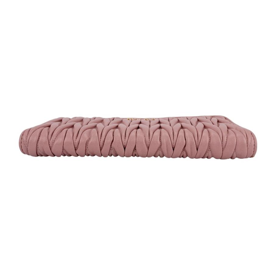 □美品□ ミュウミュウ ラウンドジップ 長財布 ウォレット マテラッセ  