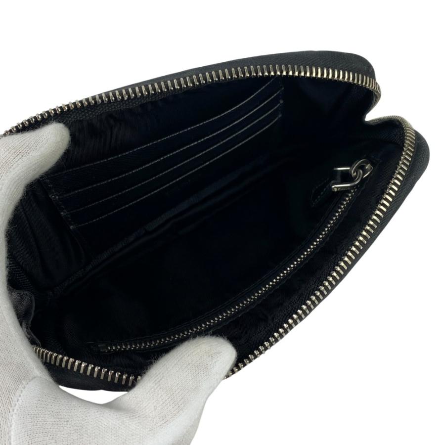 ■美品■　プラダ Re-Nylon 長財布 ポーチ型 財布 ラウンド 長財布 ナイロン ブラック  【434921】8 |  | 06