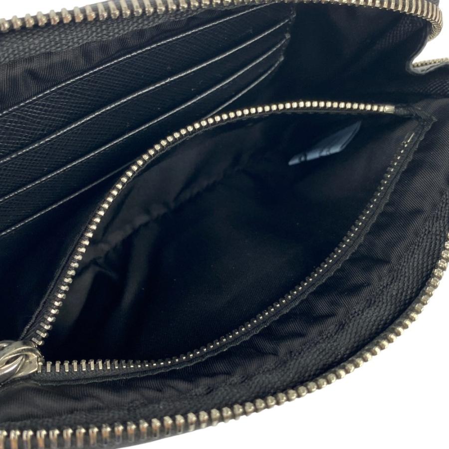 ■美品■　プラダ Re-Nylon 長財布 ポーチ型 財布 ラウンド 長財布 ナイロン ブラック  【434921】8 |  | 07