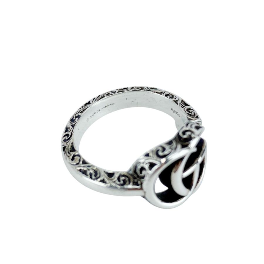 ■新同■　グッチ ダブルG アラベスク リング 指輪 アクセサリー シルバー SV925 #17 箱 【435447】10 |  | 07