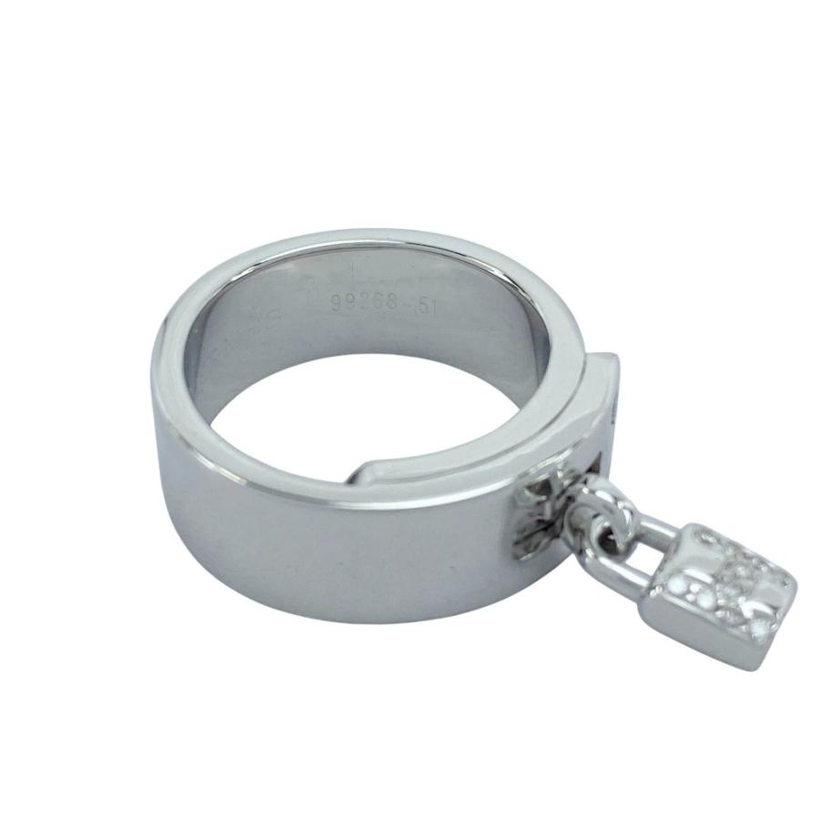 ■新同■磨き済■　エルメス ケリー リング 指輪 アクセサリー シルバー ダイヤ K18 WG750 16.2g ＃51 箱 【435577】9 |  | 06