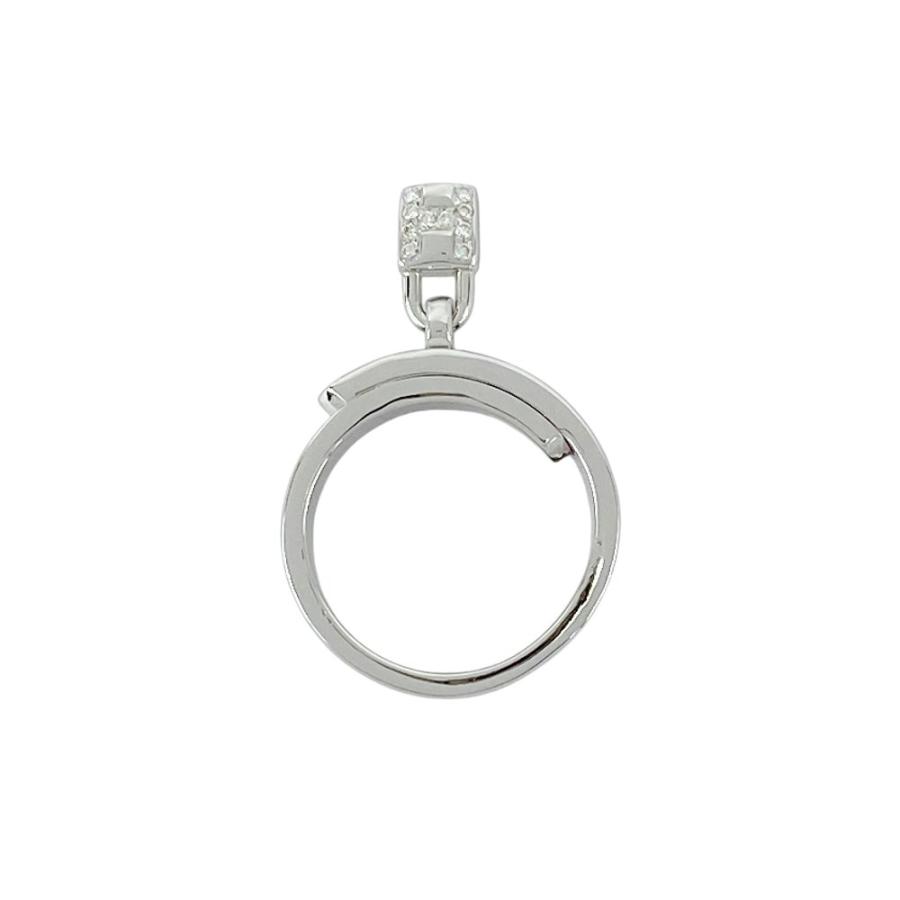 ■新同■磨き済■　エルメス ケリー リング 指輪 アクセサリー シルバー ダイヤ K18 WG750 16.2g ＃51 箱 【435577】9 |  | 07