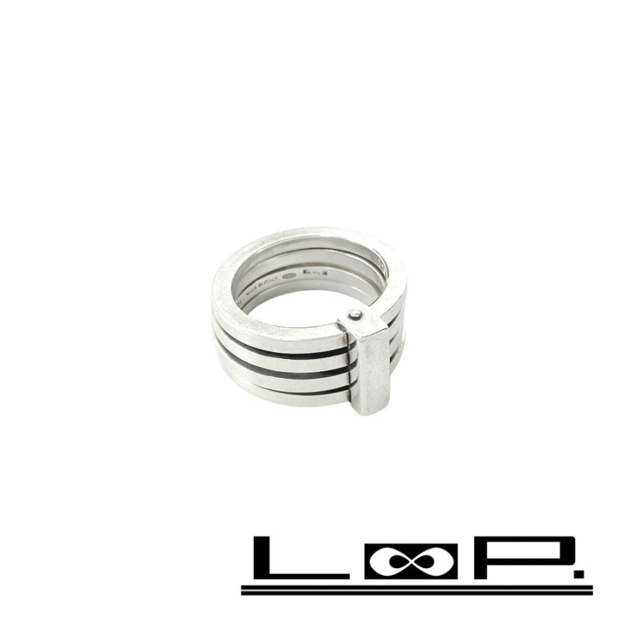 ■美品■ヴィンテージ■　グッチ ４連 リング 指輪 アクセサリー シルバー SV 925 #16 【435904】5 | 