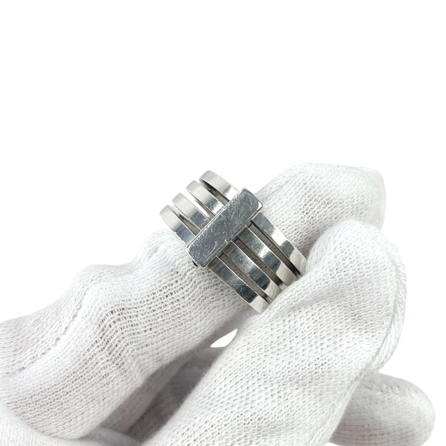 ■美品■ヴィンテージ■　グッチ ４連 リング 指輪 アクセサリー シルバー SV 925 #16 【435904】5 |  | 07
