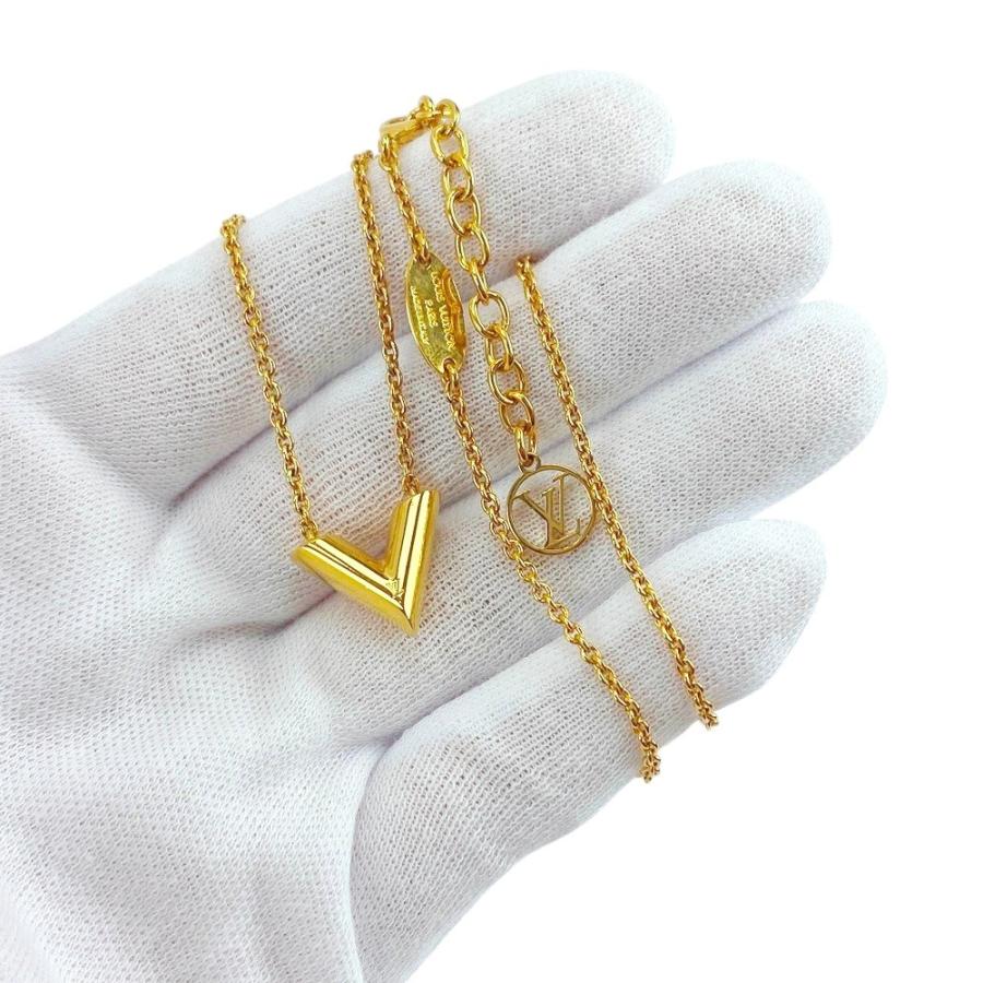 □新同□ ルイヴィトン エセンシャル V ネックレス アクセサリー GP