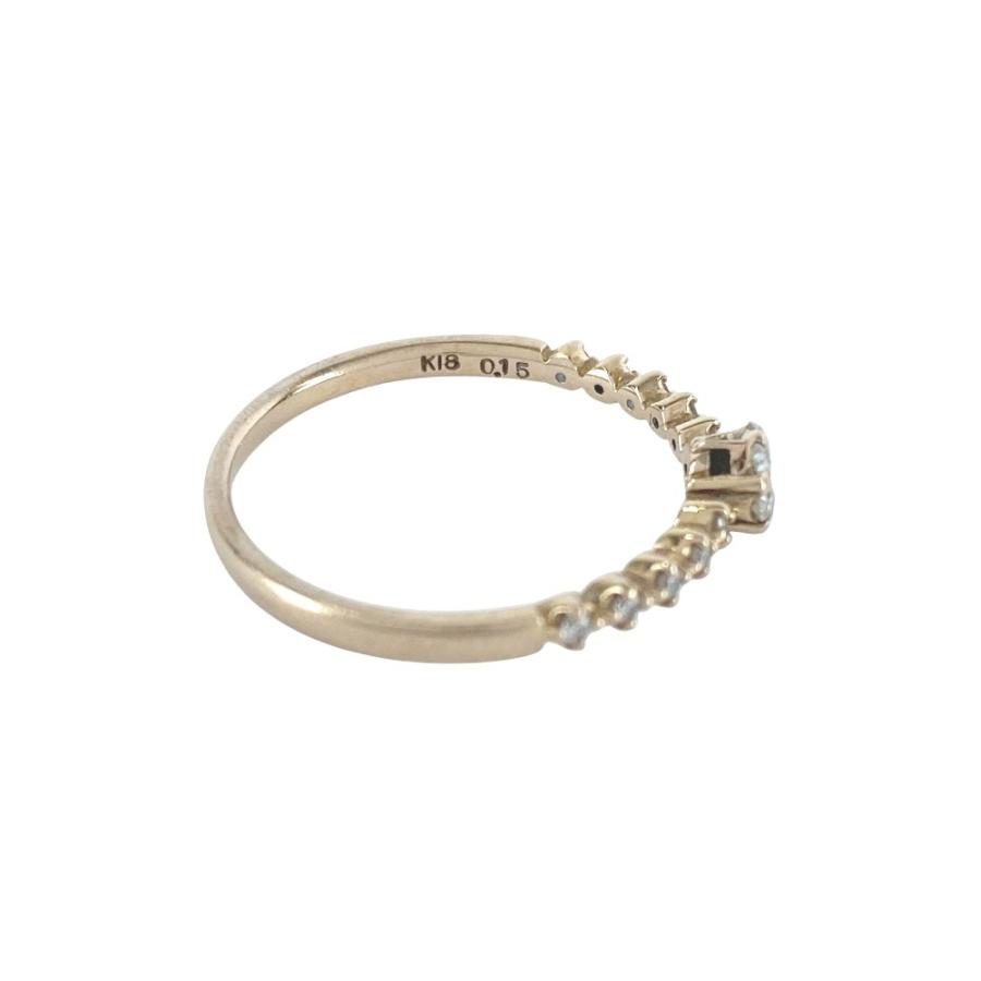 ■美品■　ヴァンドーム 青山 リング 指輪 アクセサリー ダイヤ ゴールド K18 PG750 D0.15 #10.5 1.6g【442186】8 |  | 03