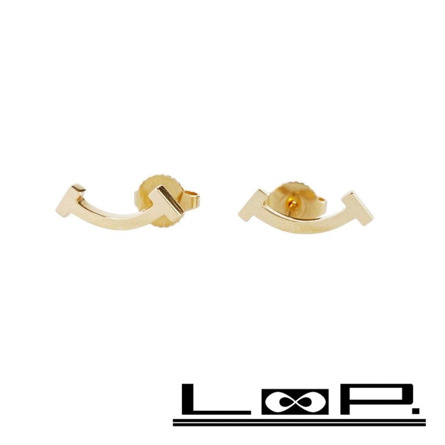 ■新同■　ティファニー Tスマイル ピアス アクセサリー ピンクゴールド 750 PG 1.7g 箱 【442254】5 | 