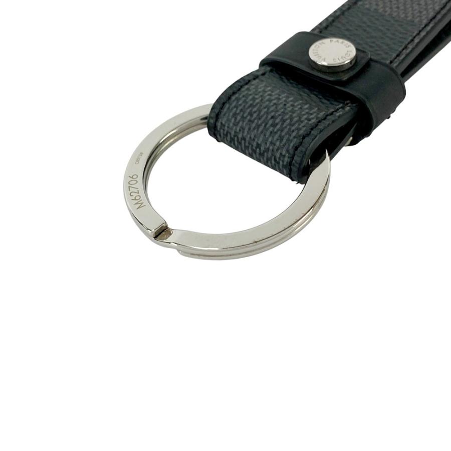 ■新同■　ルイヴィトン ドラゴンヌ キーリング キーホルダー LV ダミエ グラフィット ブラック M62706 箱 【442575】10 |  | 04