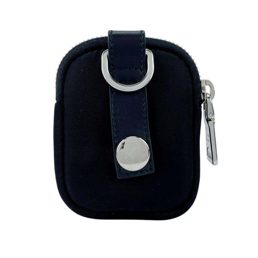 ■新同■　プラダ トライアングルロゴ バッグ チャーム ミニ ポーチ ナイロン ブラック【442612】8 |  | 01