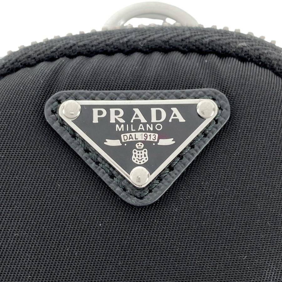 ■新同■　プラダ トライアングルロゴ バッグ チャーム ミニ ポーチ ナイロン ブラック【442612】8 |  | 07