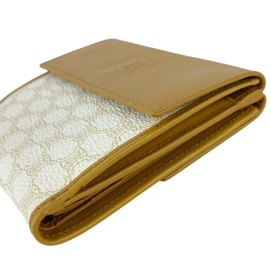 セリーヌ　マカダム　二つ折り財布　コンパクト □新同□ヴィンテージ□ セリーヌ 二つ折り財布 コンパクト ウォレット