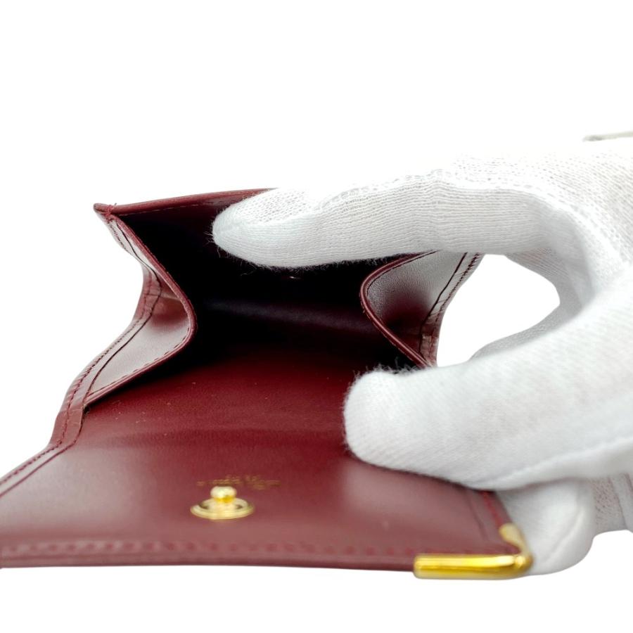 ■未使用■　カルティエ マストライン コインケース ウォレット 財布 小銭入れ レザー ボルドー KL098323 箱 【442858】10 |  | 06