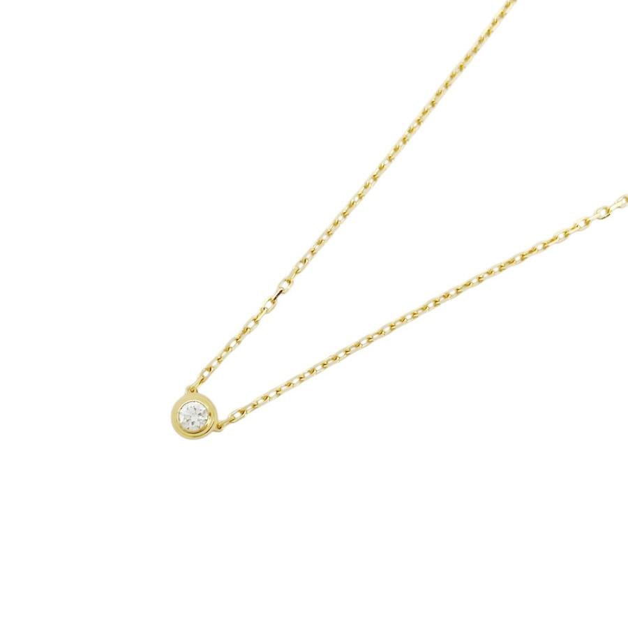 ■新同■　カルティエ ダムール ネックレス アクセサリー ゴールド ダイヤモンド K18 750 YG 箱 【445910】10 |  | 01