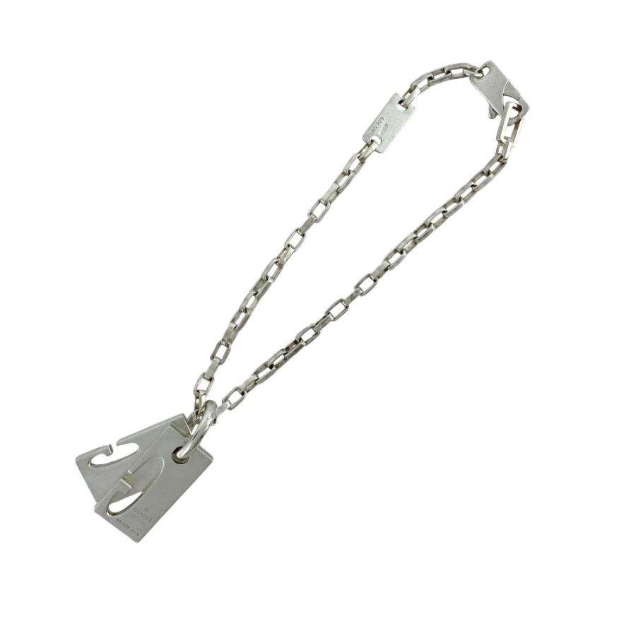 ■新同■　グッチ Gロゴ プレート ブレスレット アクセサリー チェーン シルバー SV925 【446061】8 |  | 08