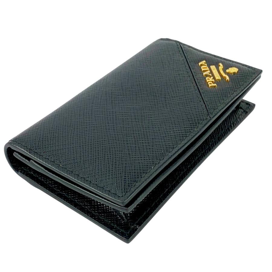 □未使用□ プラダ カードケース 名刺入れ サフィアーノ ブラック  