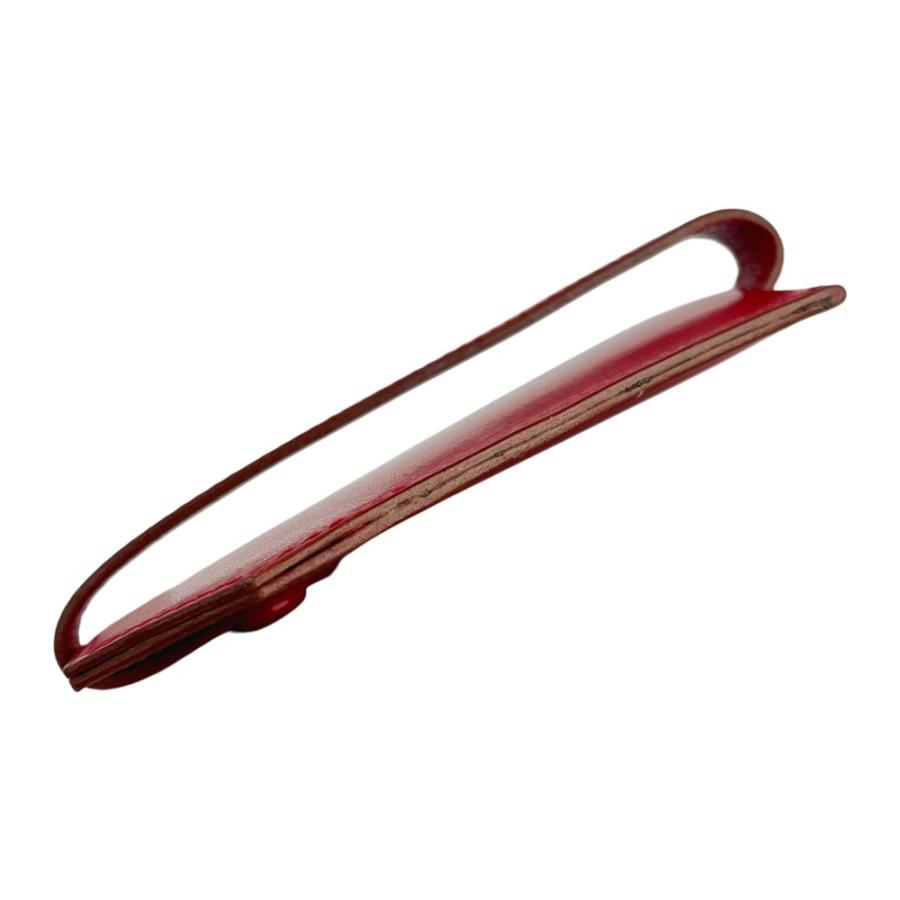 ■美品■ヴィンテージ■　エルメス クロシェット チャーム ストラップ ゴールド金具 ボックスカーフ レッド 〇X刻 箱 【448614】8 |  | 03