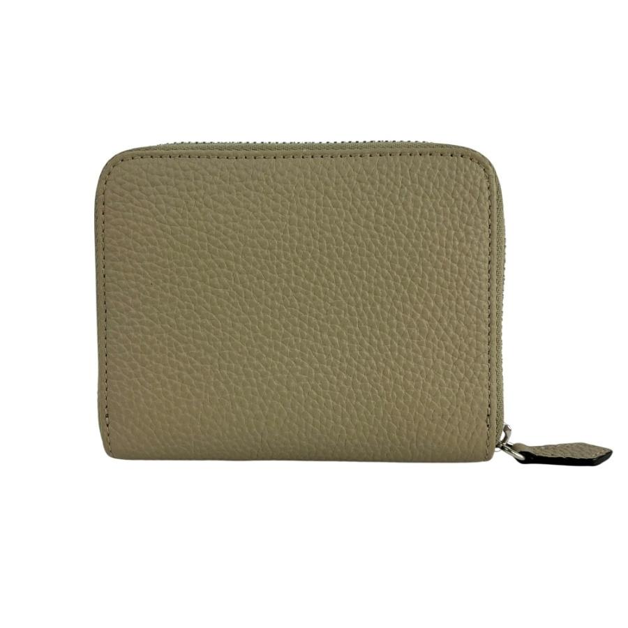 ■新同■　ボナベンチュラ コンパクト 財布 コインケース 小銭入れ ラウンドファスナー レザー ベージュ【448621】8 |  | 01