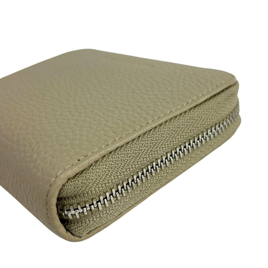 ■新同■　ボナベンチュラ コンパクト 財布 コインケース 小銭入れ ラウンドファスナー レザー ベージュ【448621】8 |  | 03