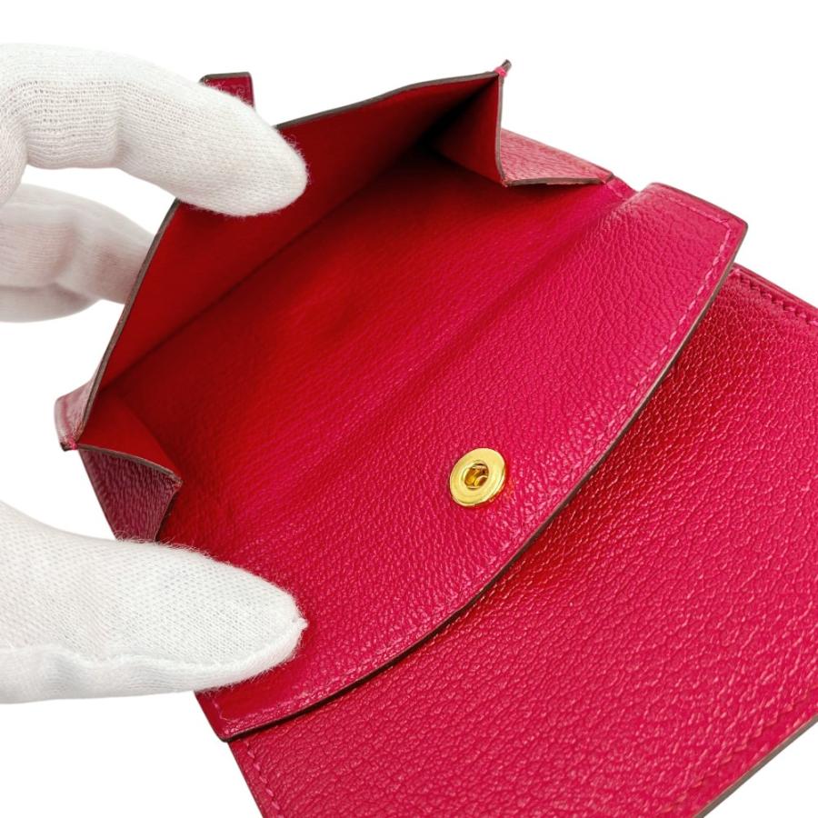 □新同□ エルメス ベアン ミニ コンパクト ウォレット 二つ折り 財布