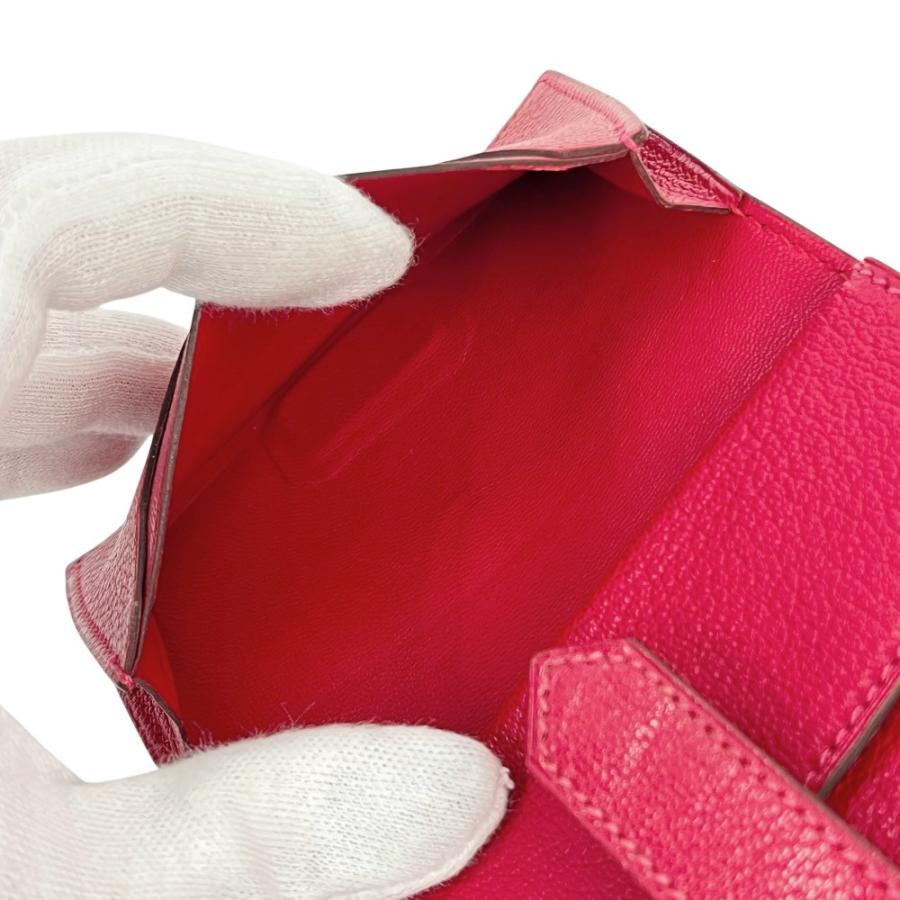 □新同□ エルメス ベアン ミニ コンパクト ウォレット 二つ折り 財布
