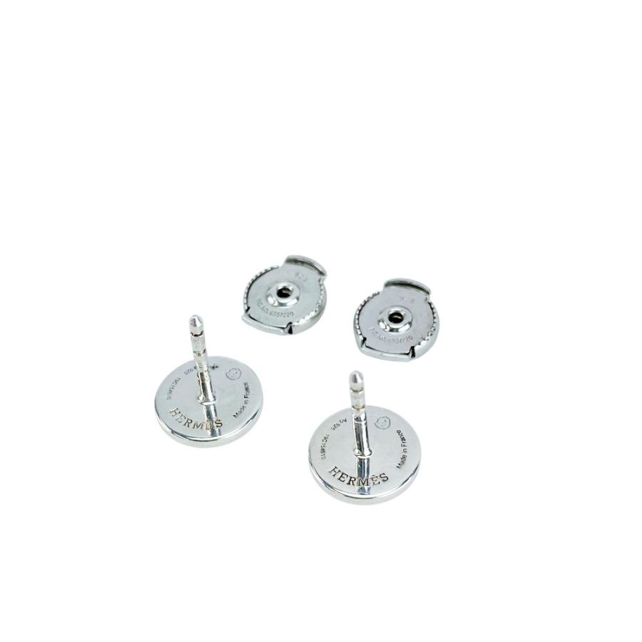 ■新同■　 エルメス エクスリブリス ピアス アクセサリー シルバー SV925 箱 【450143】10 |  | 05