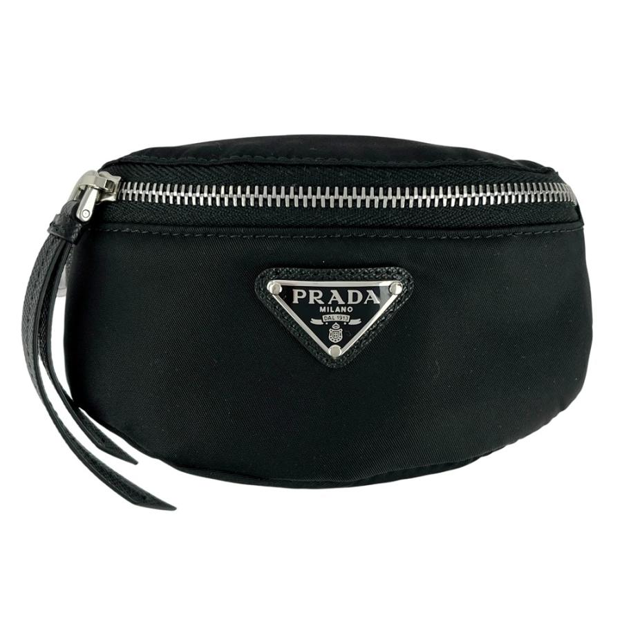 □新同□ プラダ Re-Nylon ストラップ付 ミニ ポーチ 小物入れ 2WAY  