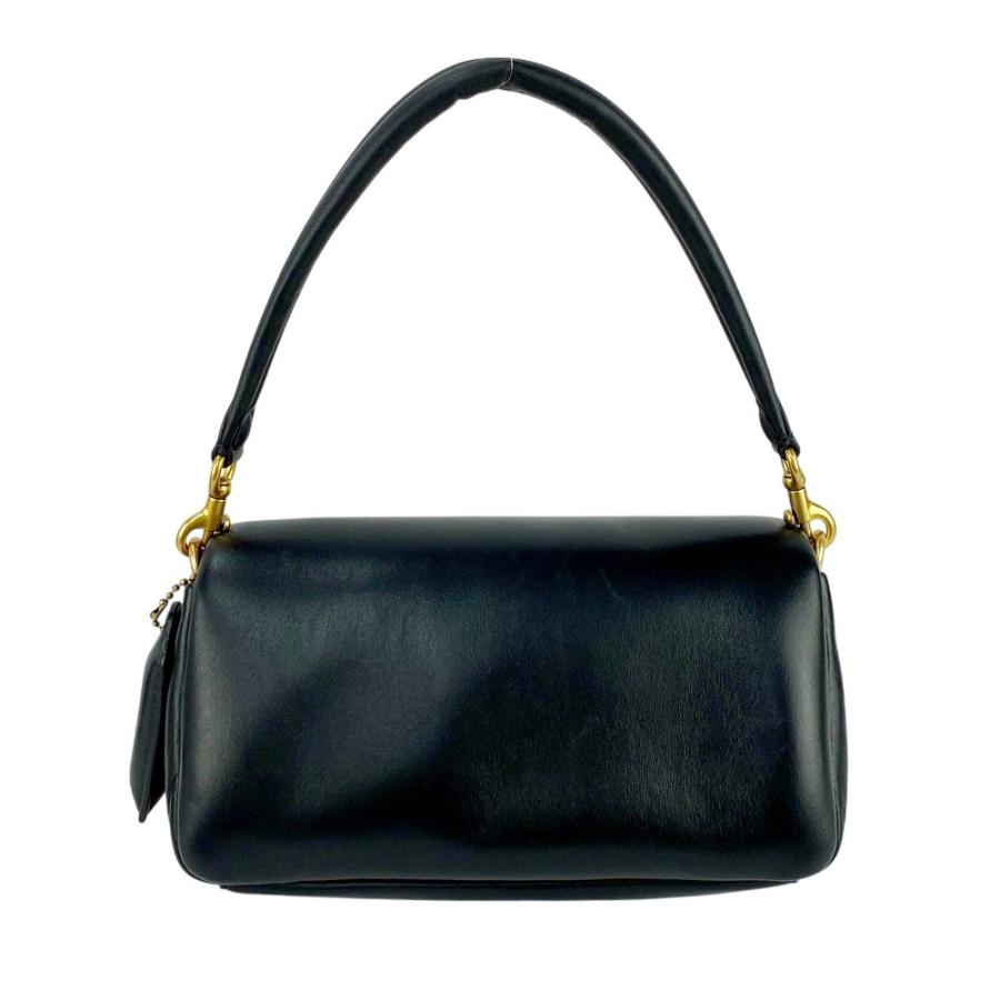 ■美品■　コーチ ピロー タビー 2WAY ショルダー ハンド バッグ GP ナッパ レザー ブラック CR703 【452093】5 □美品□ コーチ ピロー タビー 2WAY ショルダー ハンド バッグ GP