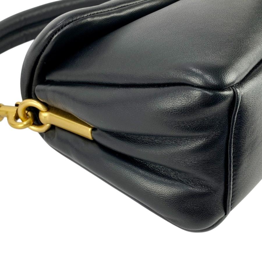 ■美品■　コーチ ピロー タビー 2WAY ショルダー ハンド バッグ GP ナッパ レザー ブラック CR703 【452093】5 □美品□ コーチ ピロー タビー 2WAY ショルダー ハンド バッグ GP