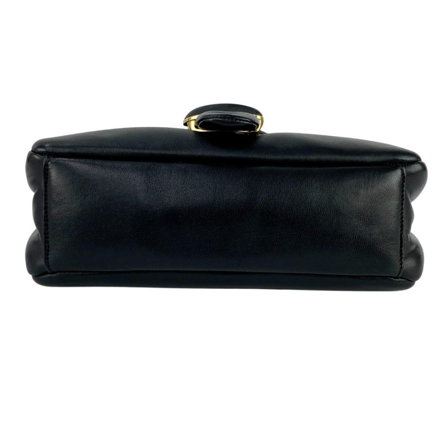 ■美品■　コーチ ピロー タビー 2WAY ショルダー ハンド バッグ GP ナッパ レザー ブラック CR703 【452093】5 □美品□ コーチ ピロー タビー 2WAY ショルダー ハンド バッグ GP