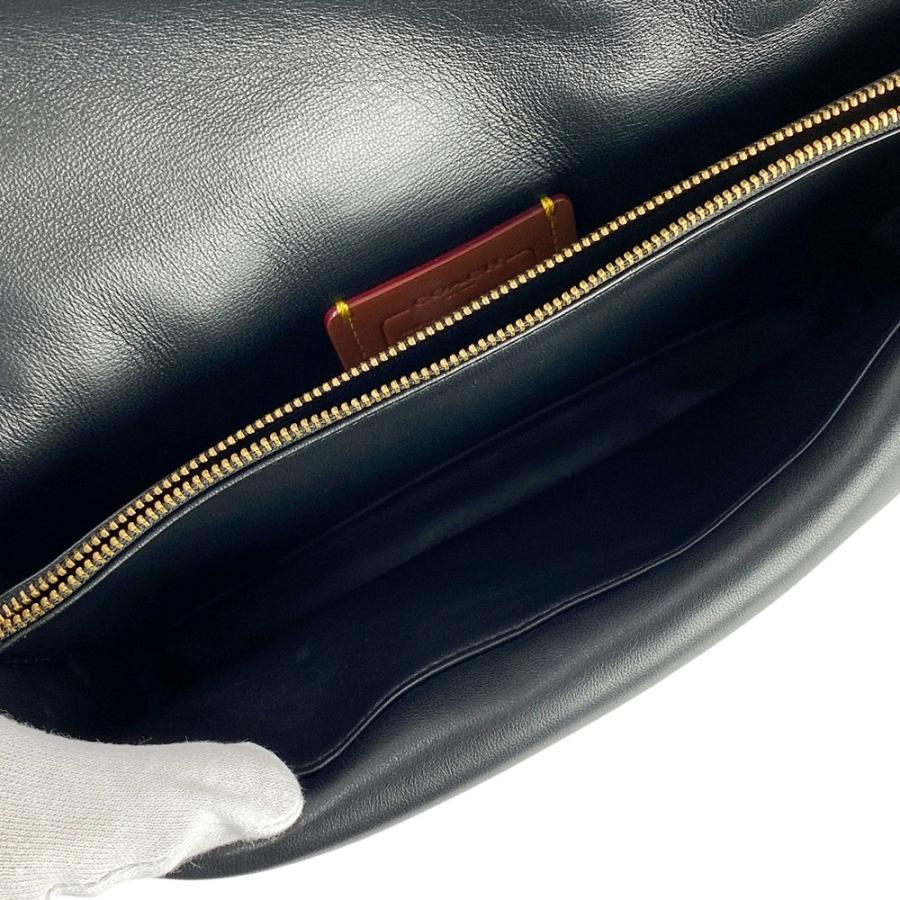 ■美品■　コーチ ピロー タビー 2WAY ショルダー ハンド バッグ GP ナッパ レザー ブラック CR703 【452093】5 □美品□ コーチ ピロー タビー 2WAY ショルダー ハンド バッグ GP