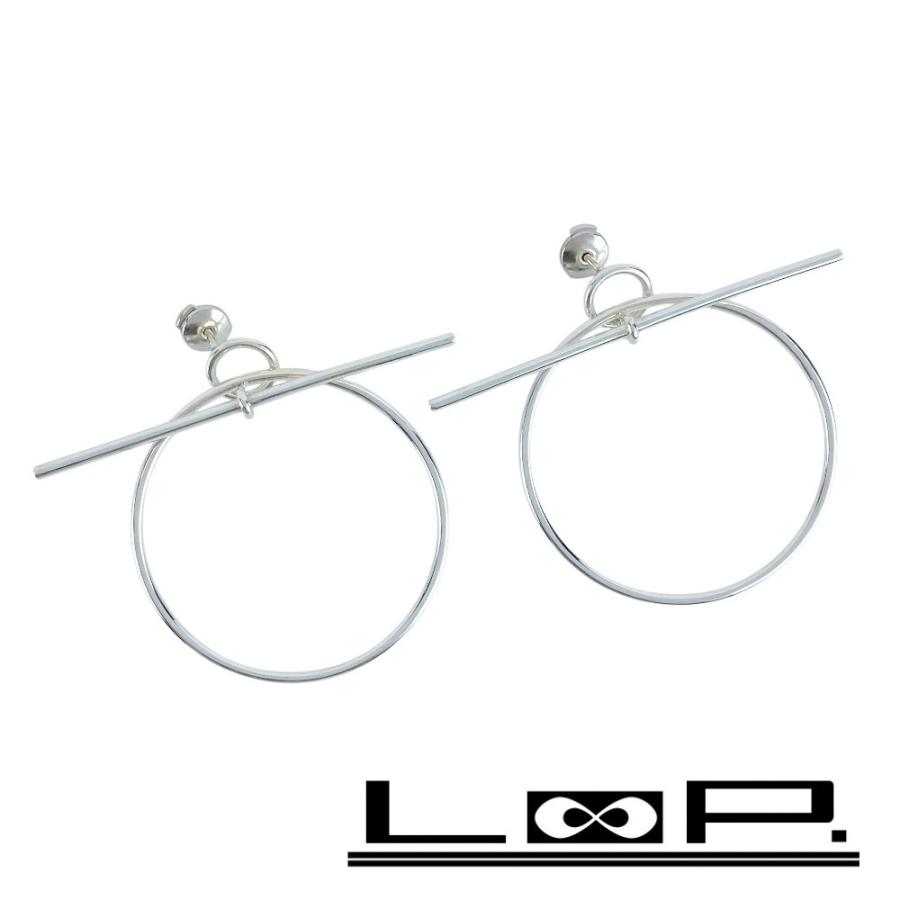 ■新同■　エルメス ループ MM ピアス アクセサリー シルバー SV925 箱 【453458】10 | 