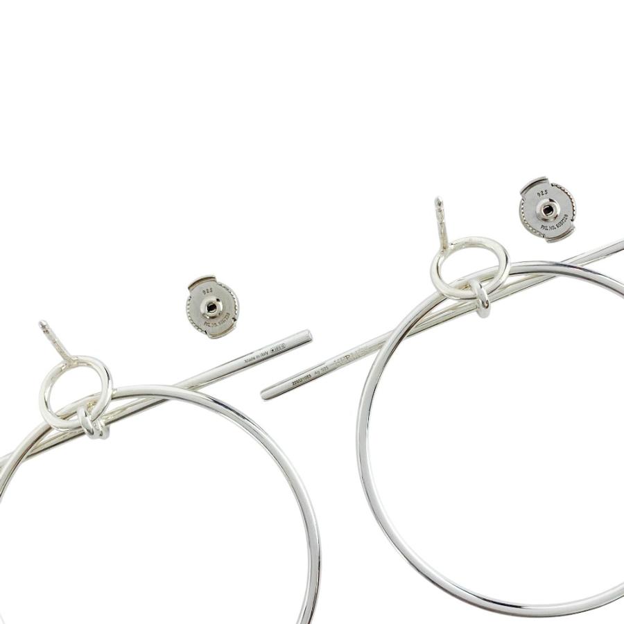 ■新同■　エルメス ループ MM ピアス アクセサリー シルバー SV925 箱 【453458】10 |  | 07