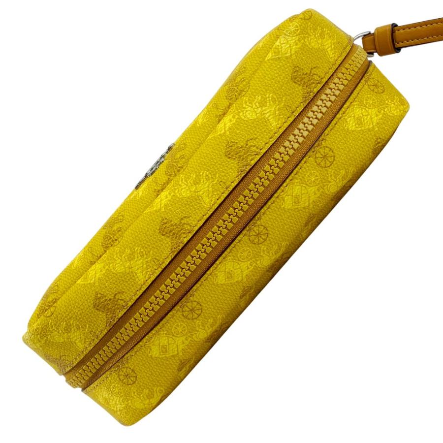 ■美品■　 コーチ ボクシー コスメティックケース 化粧 ポーチ 小物入れ PVC イエロー 【455056】10 |  | 04