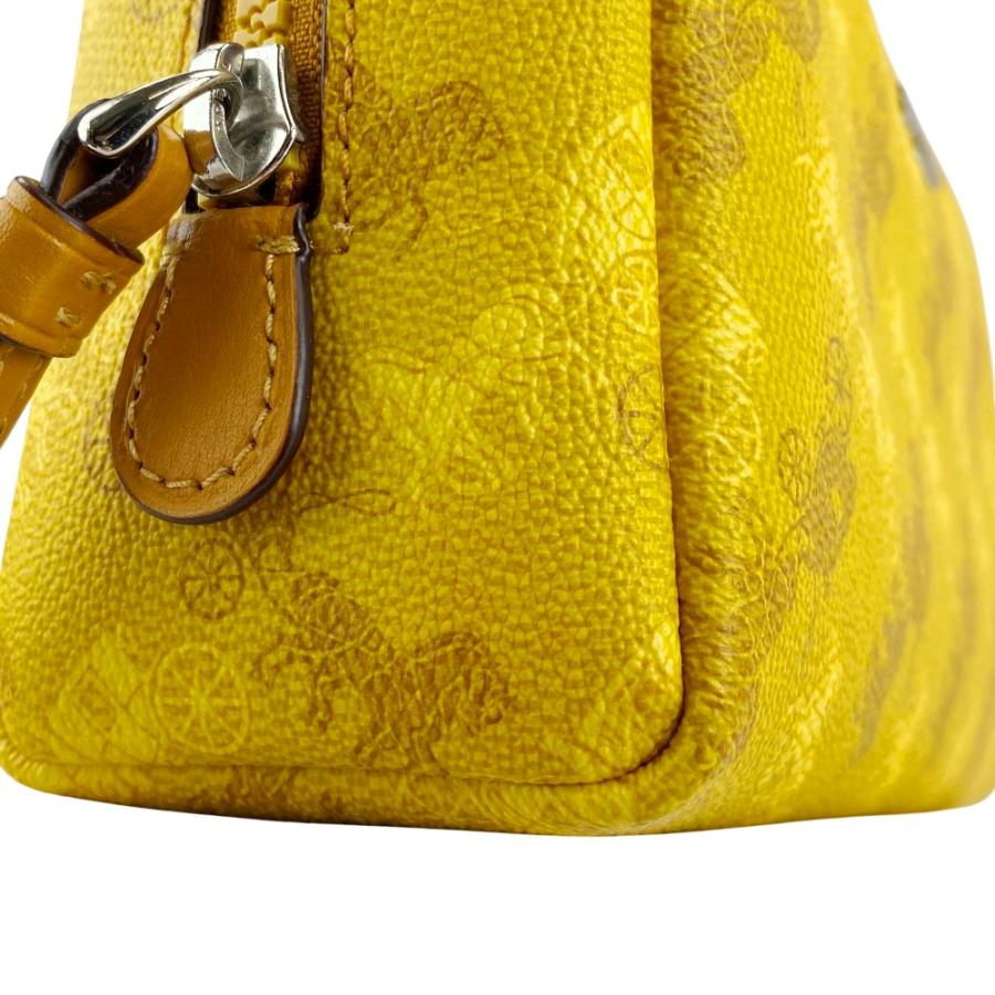 ■美品■　 コーチ ボクシー コスメティックケース 化粧 ポーチ 小物入れ PVC イエロー 【455056】10 |  | 09