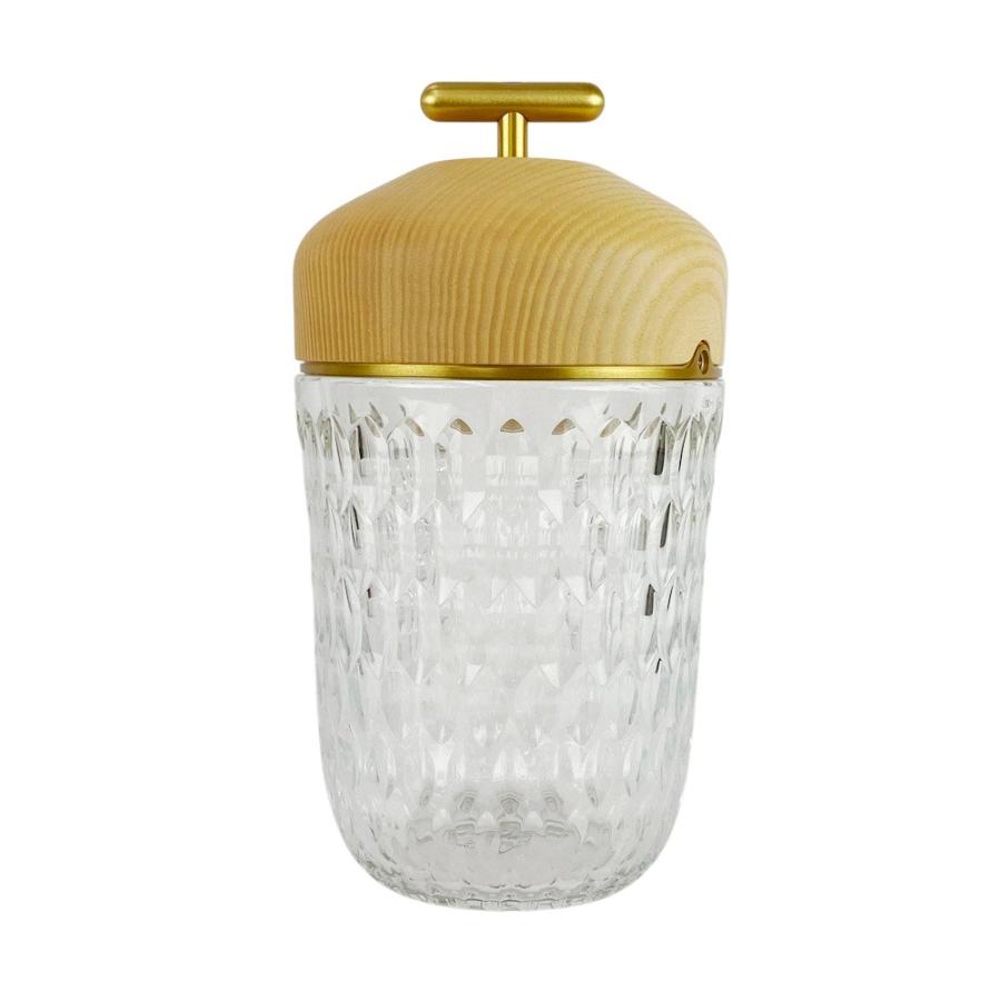 ■未使用■2025年購入品■　 エルメス サンルイ コラボ フォリア ポータブル ランプ クリスタル 木製 ナチュラル 1507E500 箱【456435】5 |  | 01