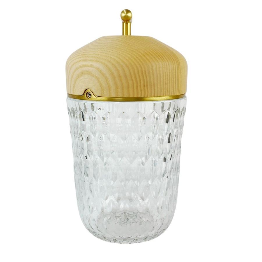 ■未使用■2025年購入品■　 エルメス サンルイ コラボ フォリア ポータブル ランプ クリスタル 木製 ナチュラル 1507E500 箱【456435】5 |  | 03