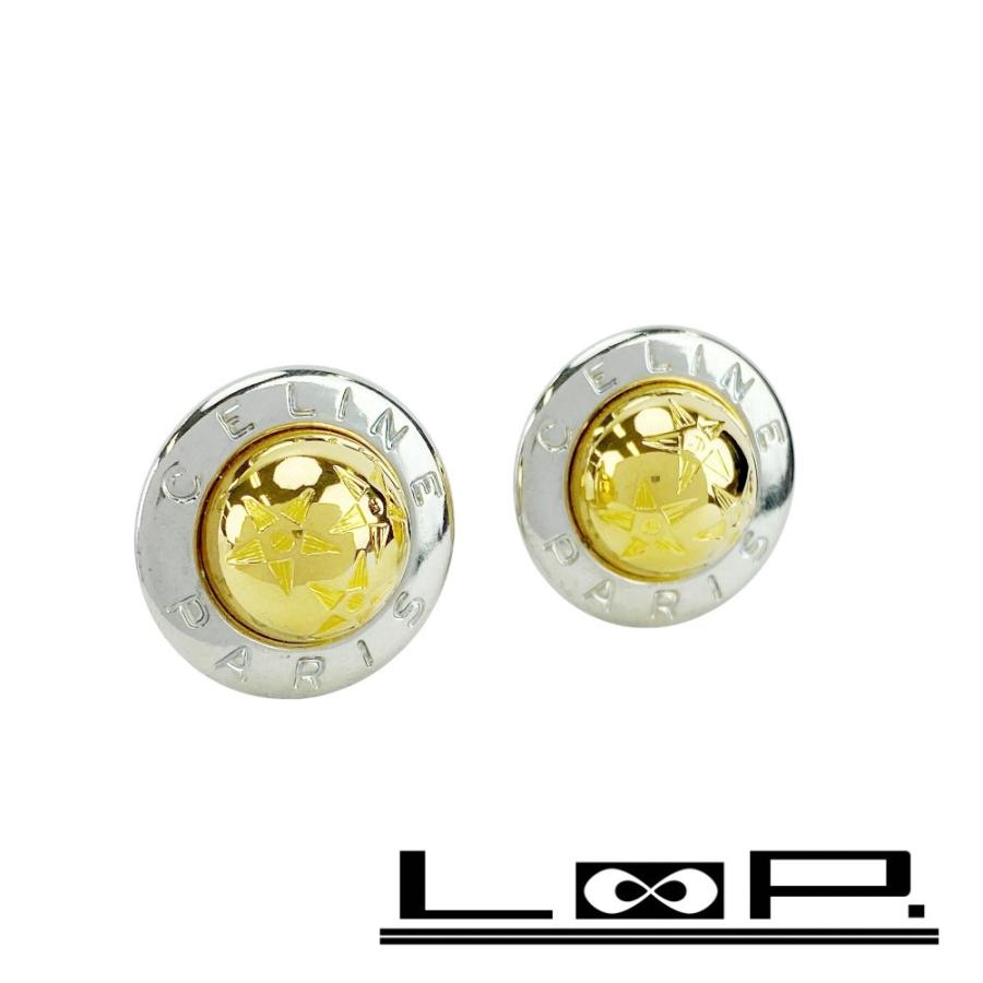 ■美品■　 セリーヌ スターボール イヤリング アクセサリー SS GP シルバー ゴールド 【459436】10 | 