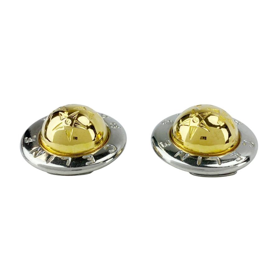 ■美品■　 セリーヌ スターボール イヤリング アクセサリー SS GP シルバー ゴールド 【459436】10 |  | 07