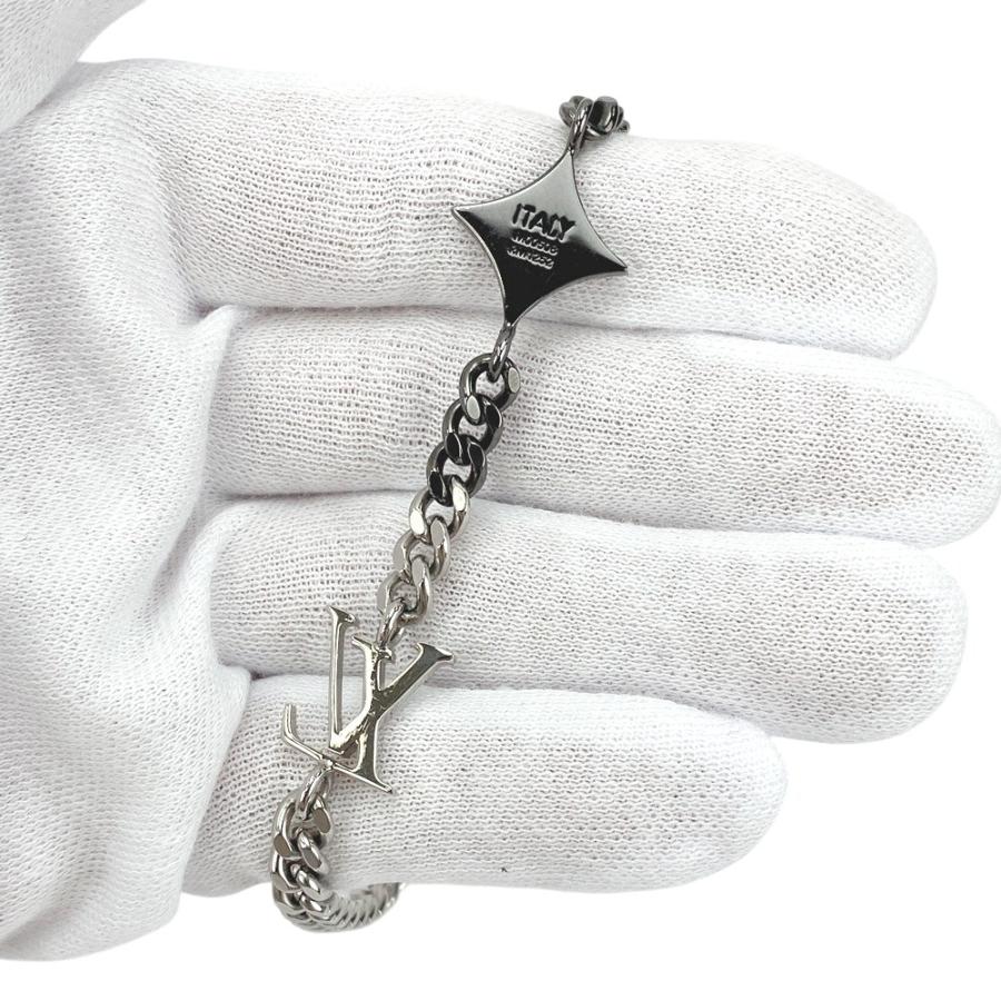 ■美品■　ルイヴィトン インスティンクト ブレスレット シルバー ブラック SS M00508 【460050】1 |  | 01