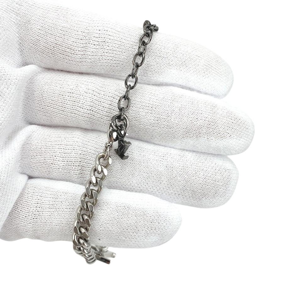 ■美品■　ルイヴィトン インスティンクト ブレスレット シルバー ブラック SS M00508 【460050】1 |  | 02