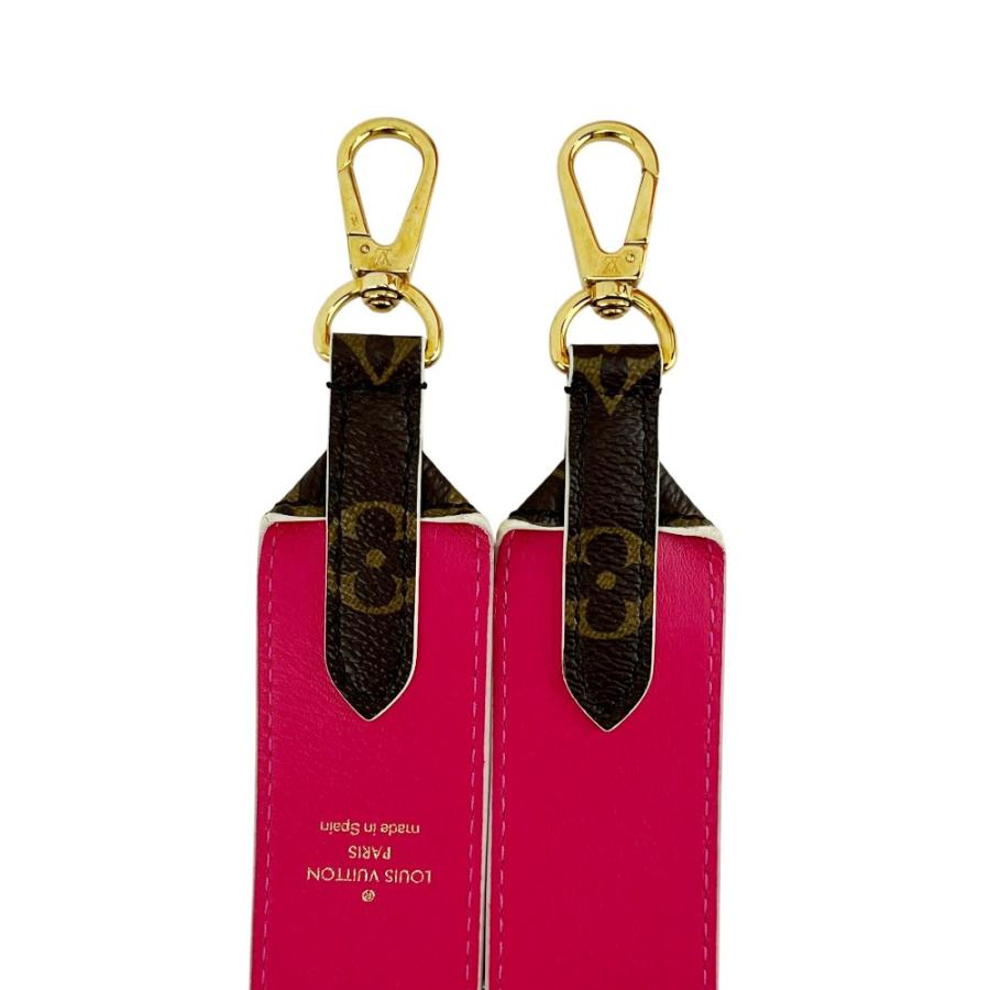 ■美品■　ルイヴィトン ショルダーストラップ XL バントリエール モノグラム ブラウン ピンク 箱 J02352 【462542】11_4