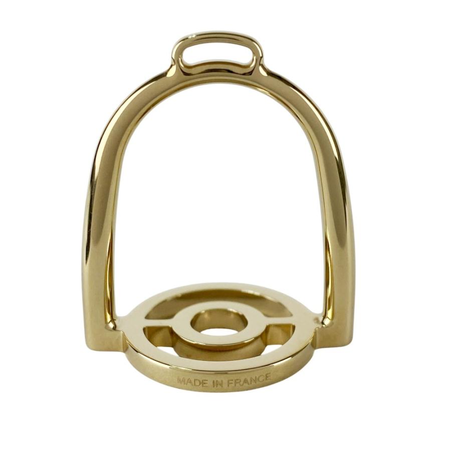 ■新同■　エルメス スカーフ リング エトリエ モチーフ 鐙 GP ゴールド【463969】8 |  | 01