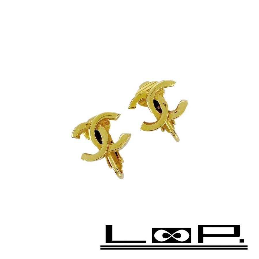 ■新同■　 シャネル ココ イヤリング アクセサリー GP ゴールド 233【463990】9 | 