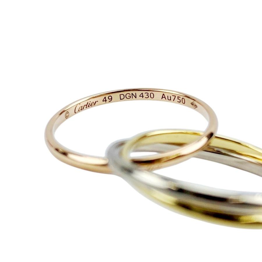 □新同□磨き済□ カルティエ トリニティ リング 指輪 シルバー