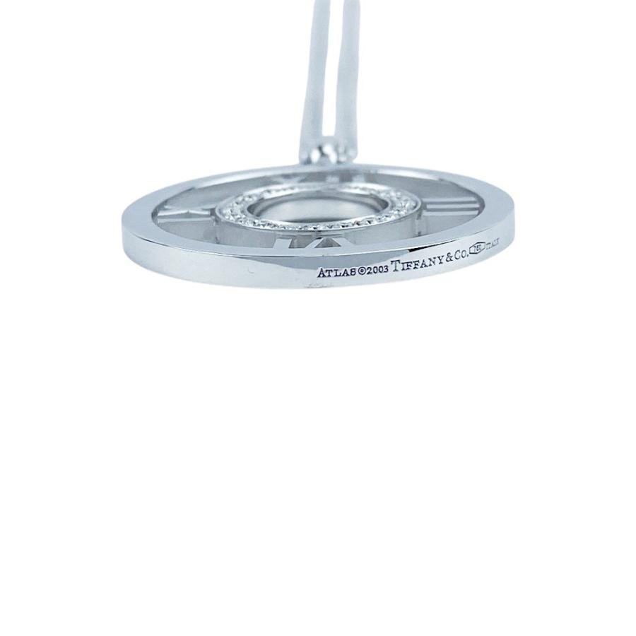 ティファニー ■新同■磨き済■ アトラス オープンサークル ネックレス シルバー ホワイトゴールド WG750 ダイヤ  【464744】7 |  | 04