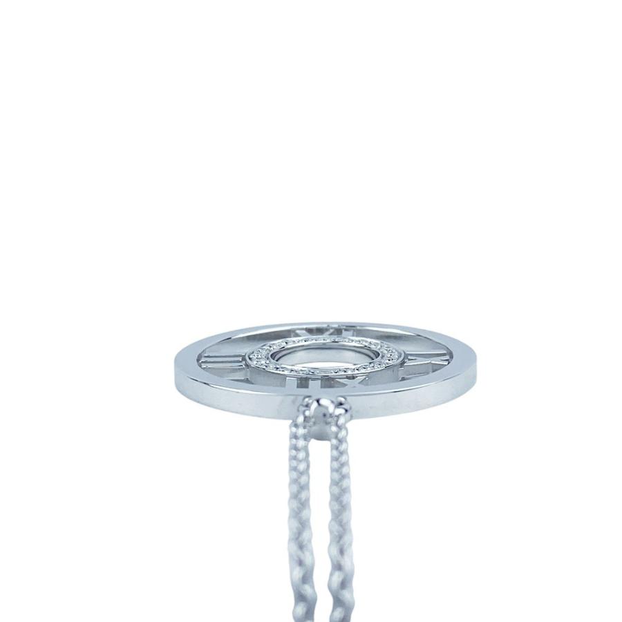 ティファニー ■新同■磨き済■ アトラス オープンサークル ネックレス シルバー ホワイトゴールド WG750 ダイヤ  【464744】7 |  | 05