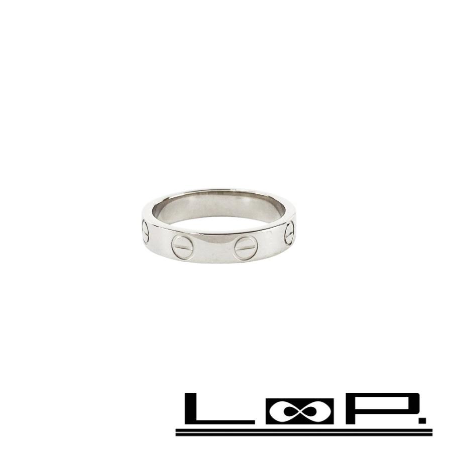□美品□ カルティエ ミニラブ リング 指輪 アクセサリー K18 750WG